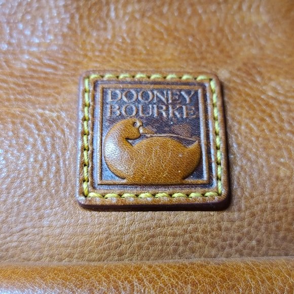 DOONEY & BOURKE Florentine Genuine Italian Leather Zippered Pocket Satchel Lined - Picture 7 of 8